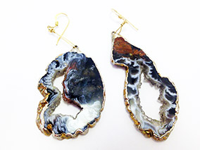 Geode Agate Earrings